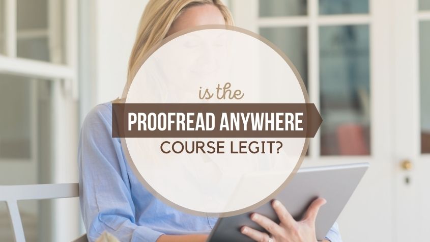 is the proofread anywhere course legit
