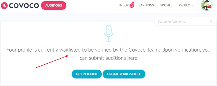 covoco profile creation