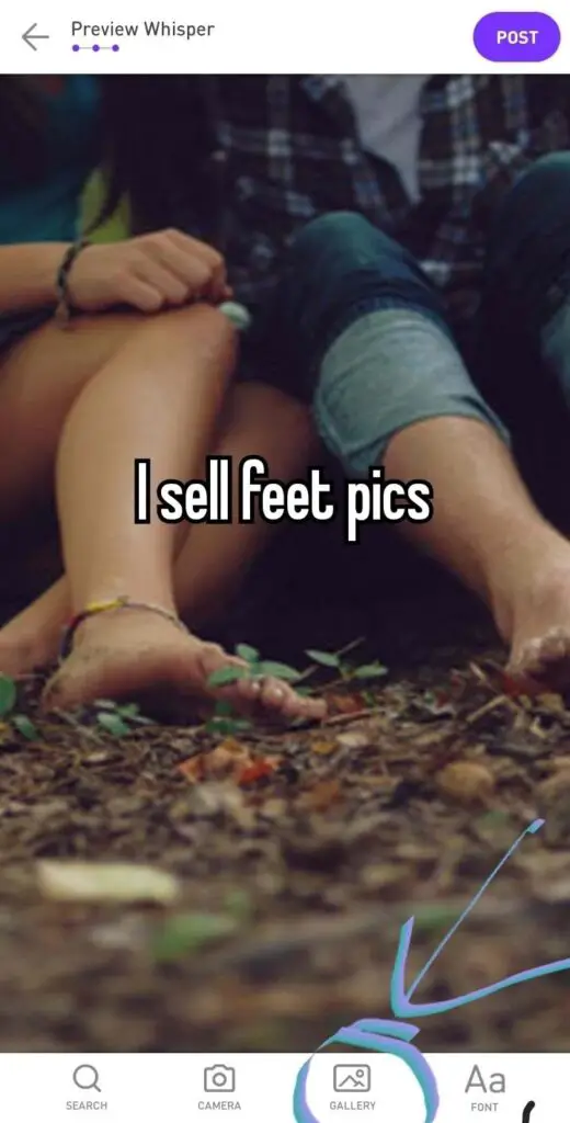 How To Sell Feet Pics On Whisper App