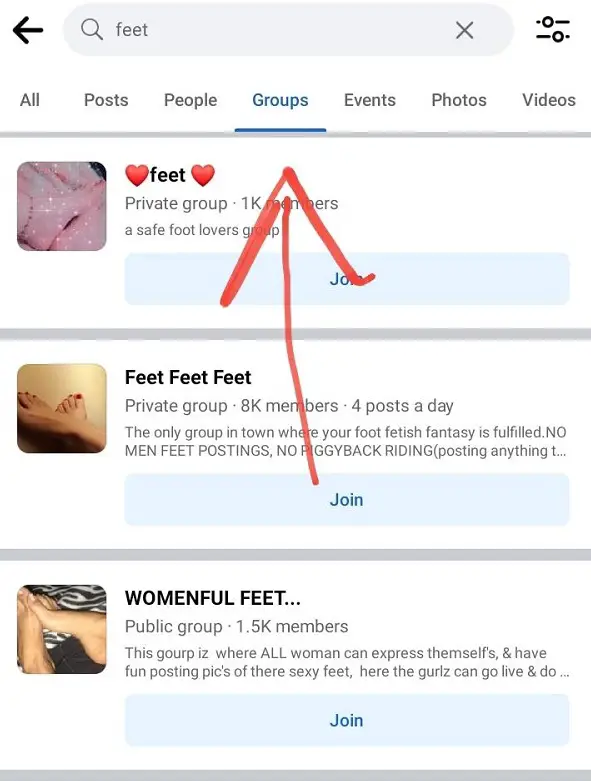 Selling Feet Pics on Facebook