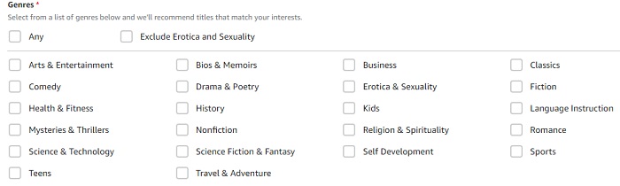 ACX Review genres